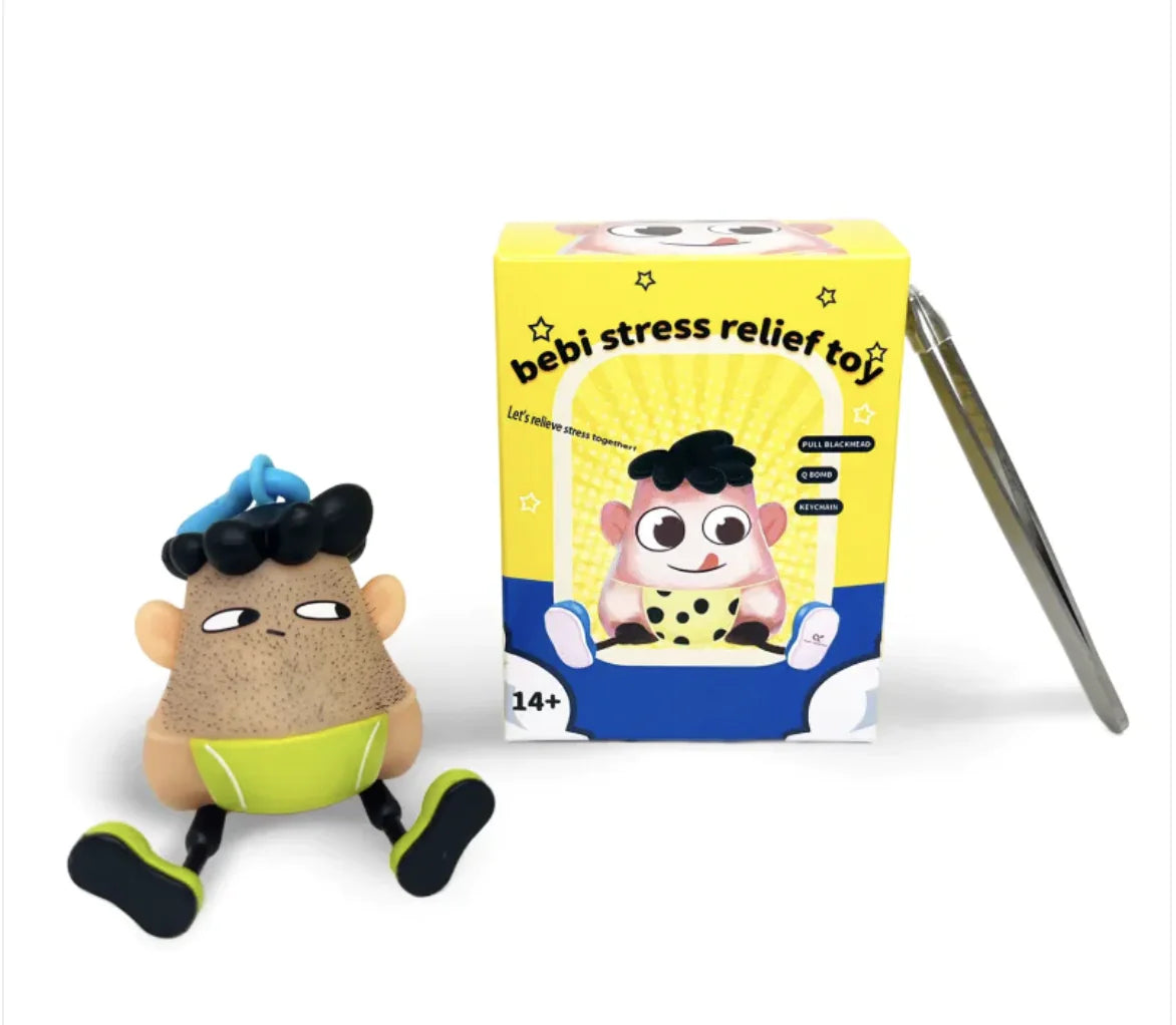 Stress Relief Key-chain w/ Tweezers