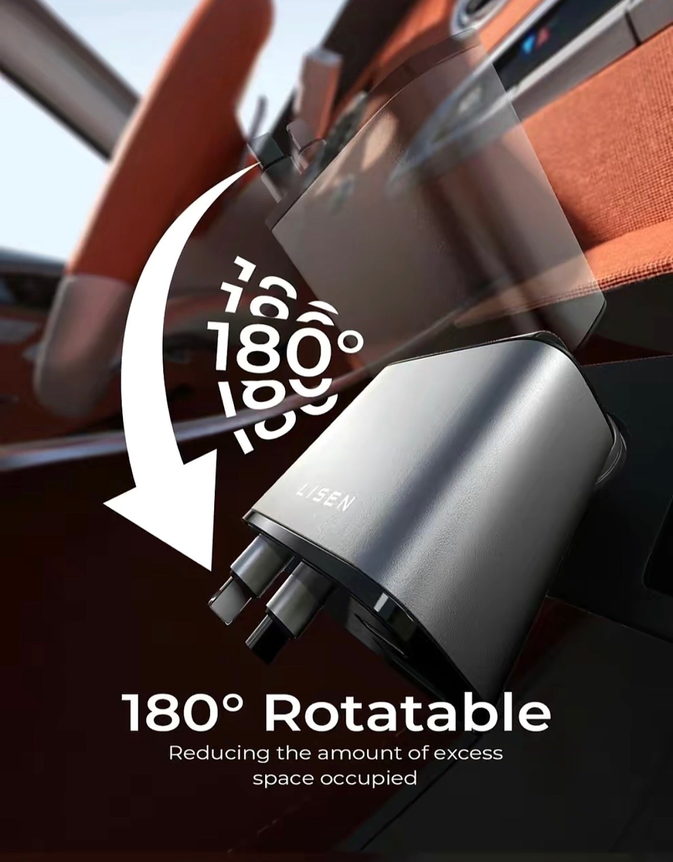 USB-C Retractable Car Charger