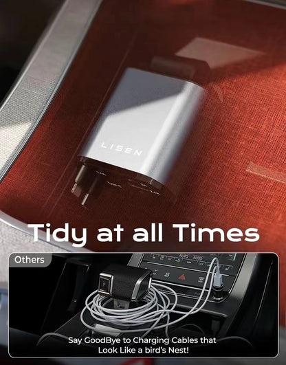 USB-C Retractable Car Charger