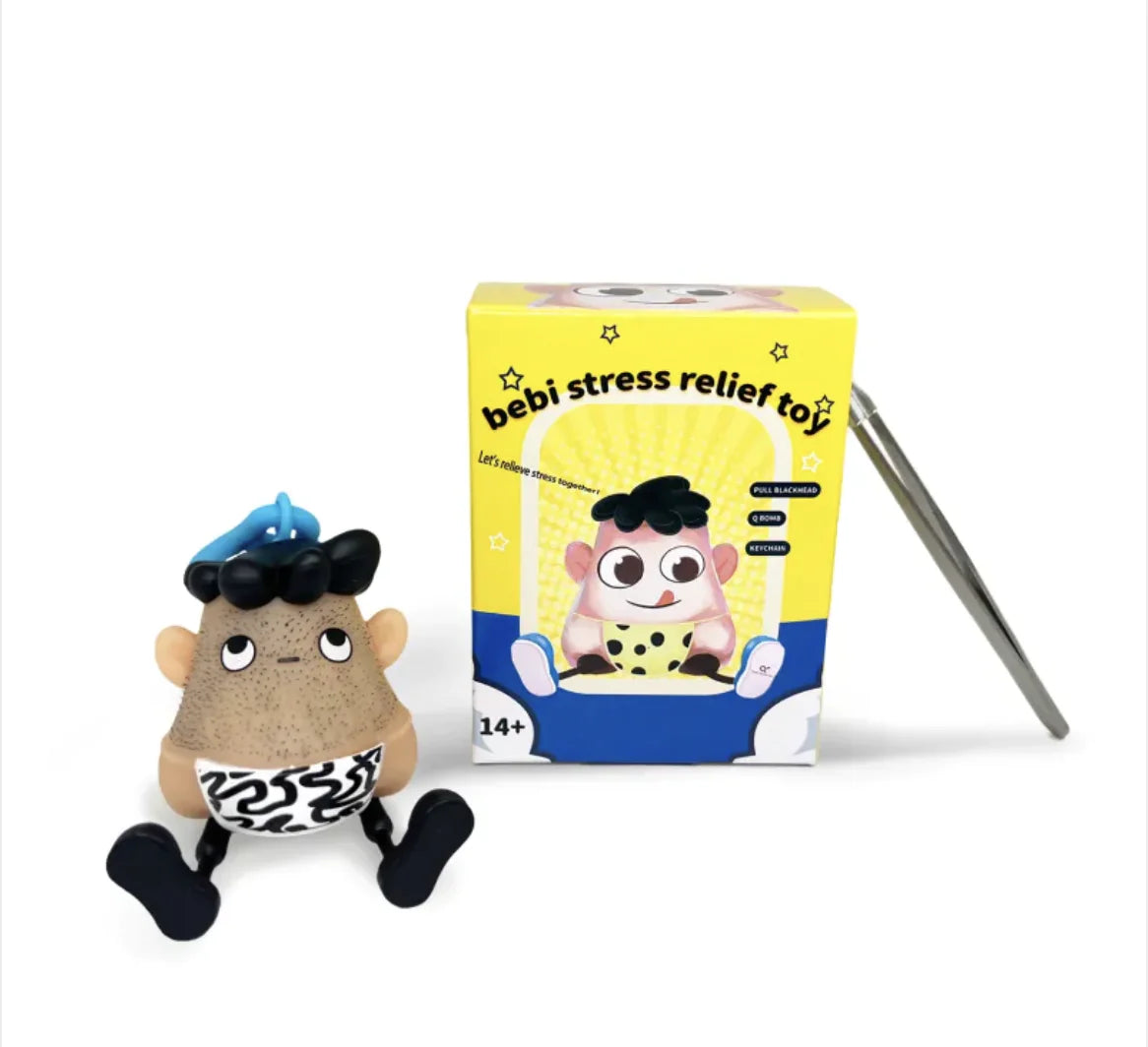 Stress Relief Key-chain w/ Tweezers