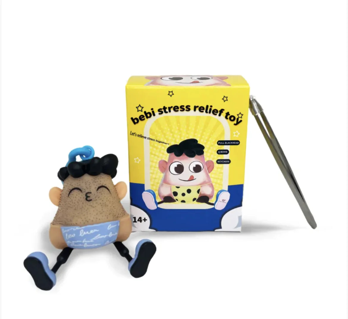 Stress Relief Key-chain w/ Tweezers